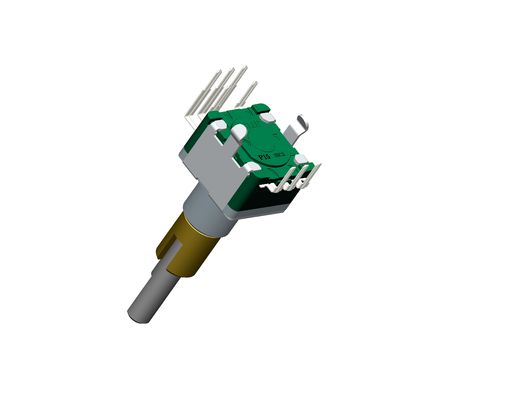 Dual Shaft Digital Incremental Encoder With Push Switch 0.5mm Travel EC11D22M-FF-15P