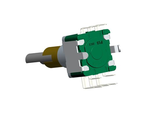 Dual Shaft Digital Incremental Encoder With Push Switch 0.5mm Travel EC11D22M-FF-15P