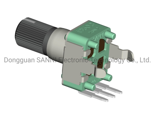 Plastic Metal Rotary Variable Resistor With PCB Lug Terminal Type