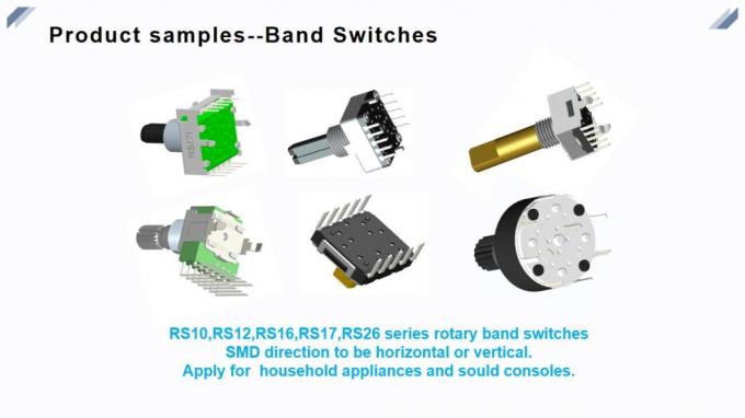 In het groot RS1010 10mm Verzegelde Roterende Schakelaar Horizontale Type de Schakelaar Roterende Schakelaar van de Potentiometerband voor Audioproducten